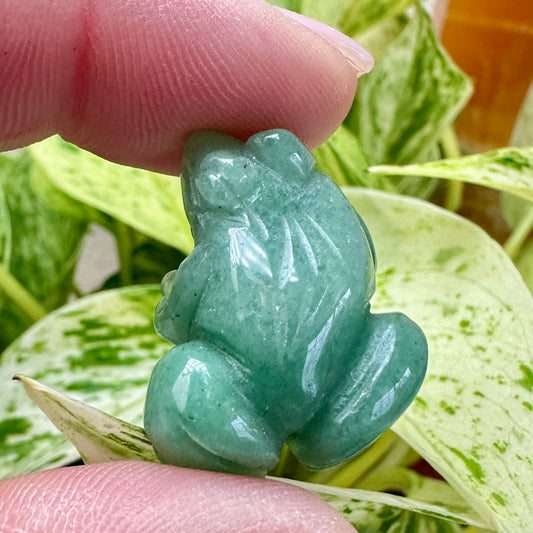Green Aventurine Frogs - 1 inch