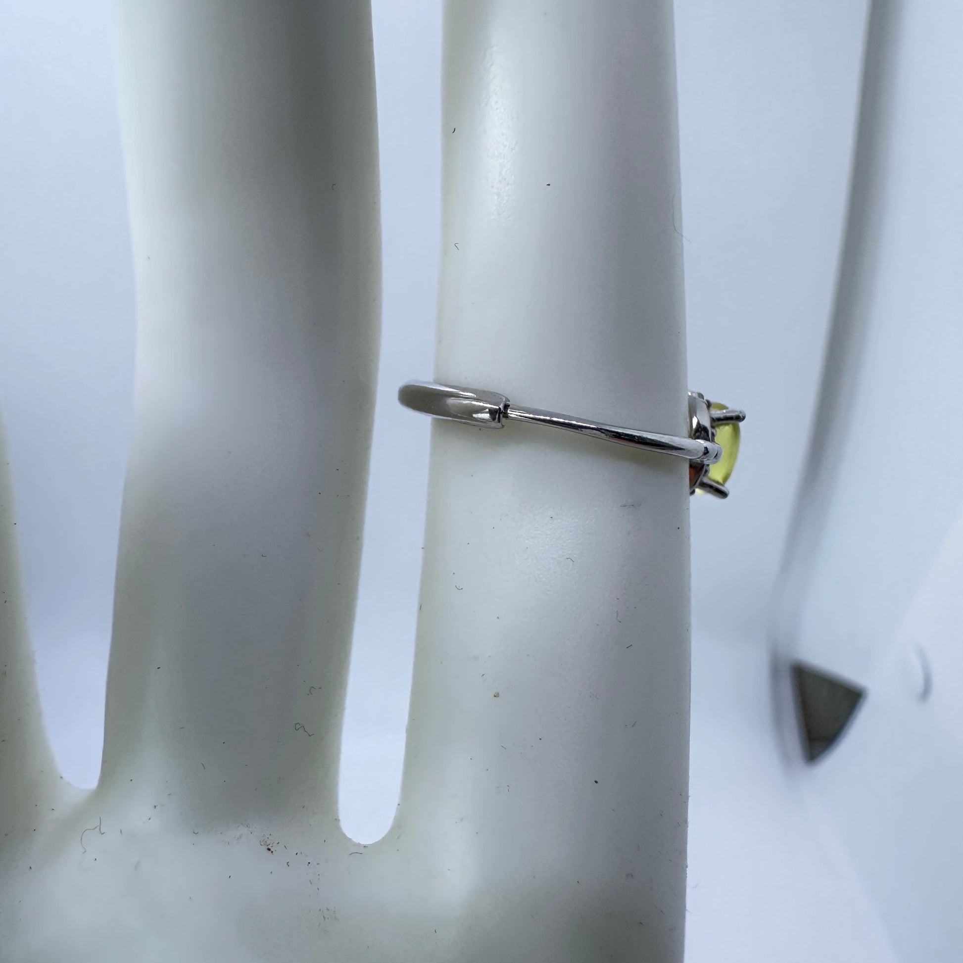 Prehnite Adjustable 925 Silver Ring - Katie's Mystic Crystals