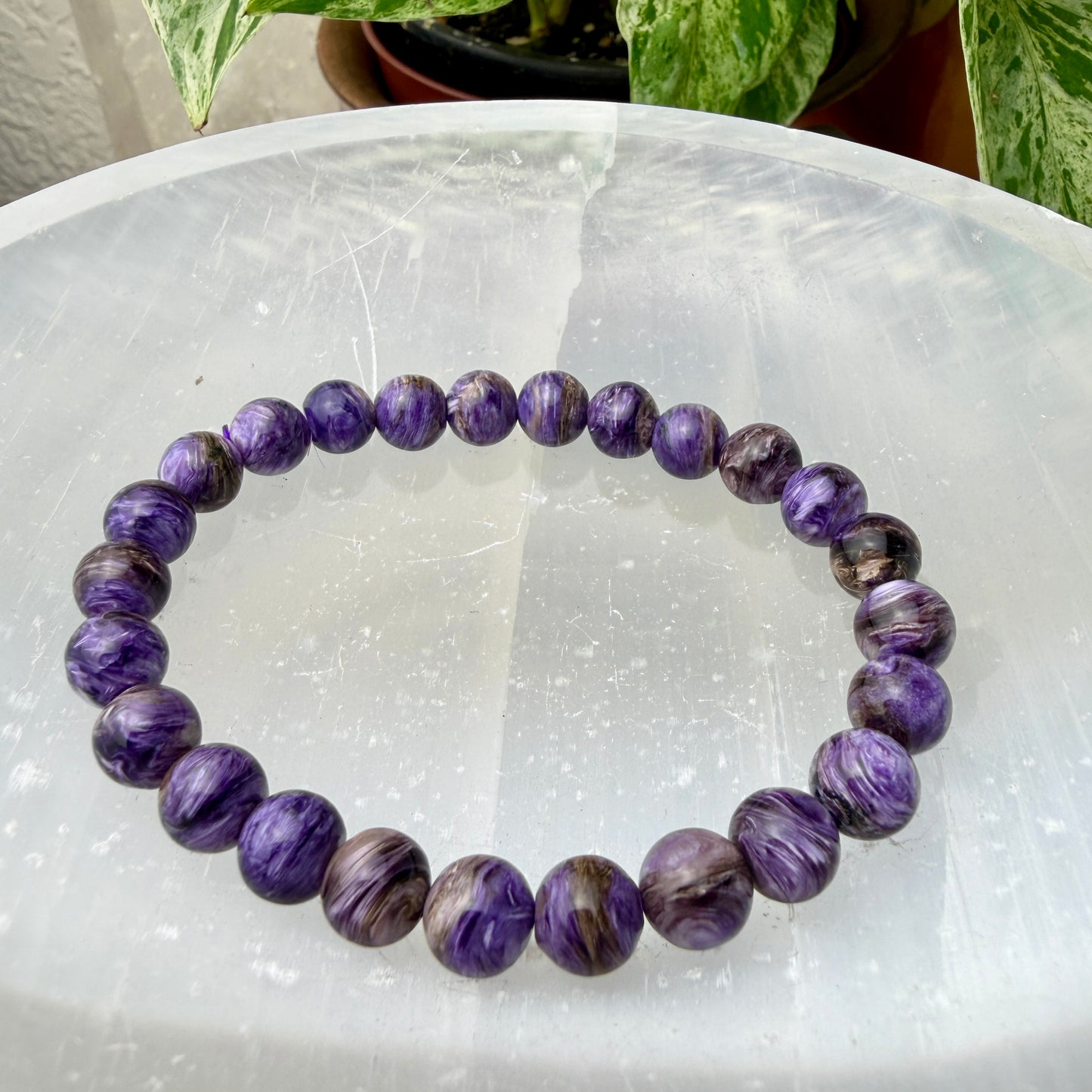 7–8mm Crystal Bead Bracelets – Genuine Gemstones