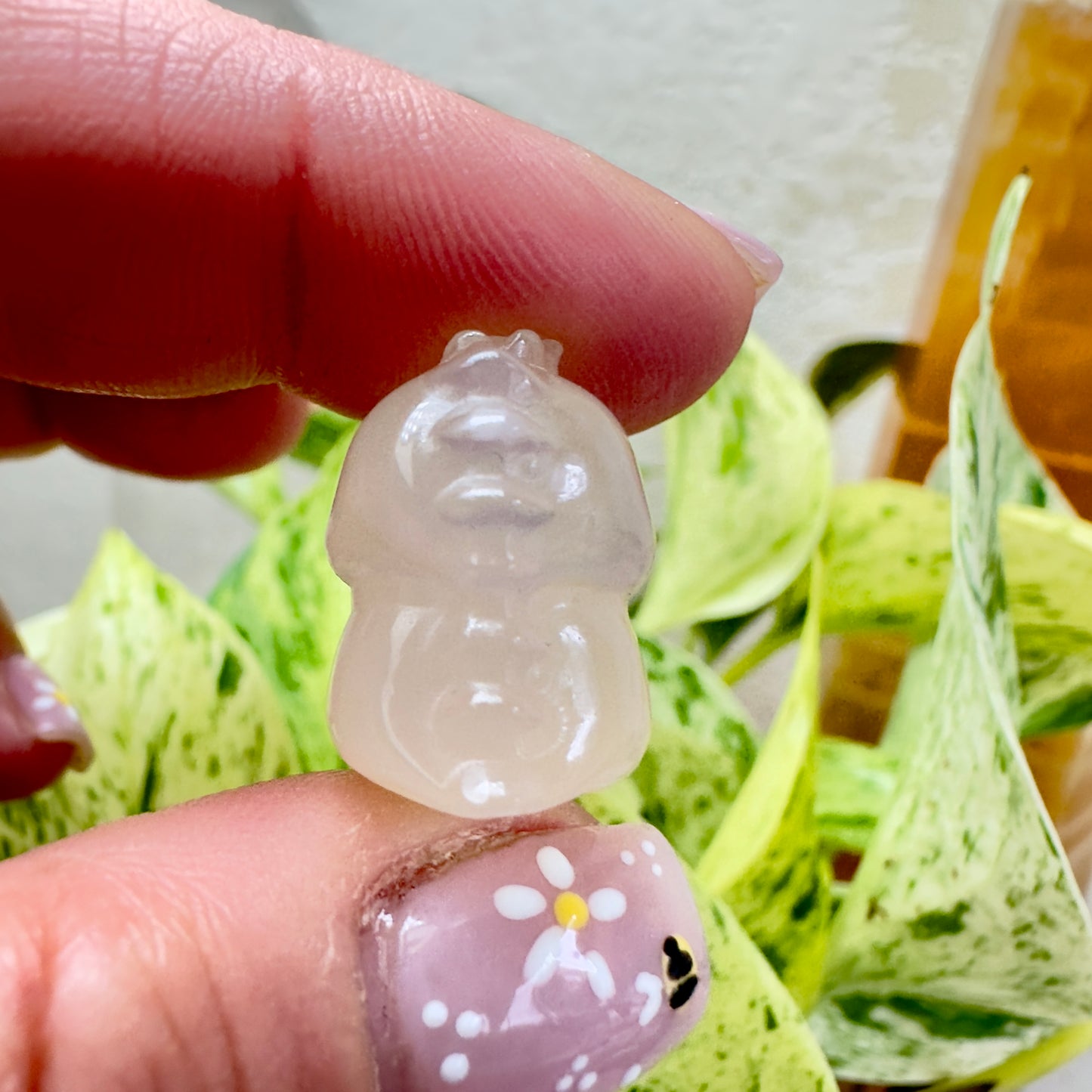 Mini Flower Agate Dino - 0.7 inch