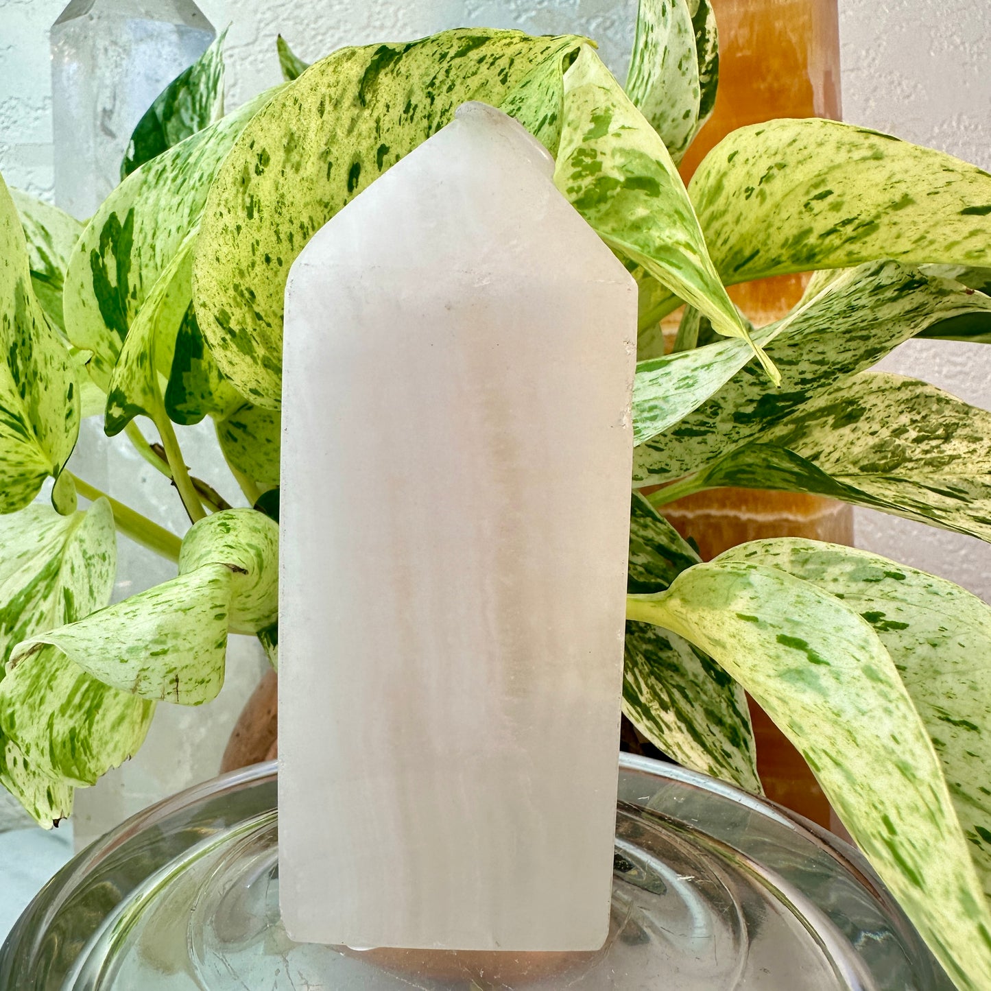Pale Pink Calcite Towers — 4.1 to 4.8 inch (Imperfect)
Emotional Healing | Compassion | Heart Awakening