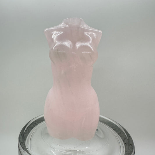 Large UV Reactive Mangano Calcite Goddess Body - Katie's Mystic Crystals