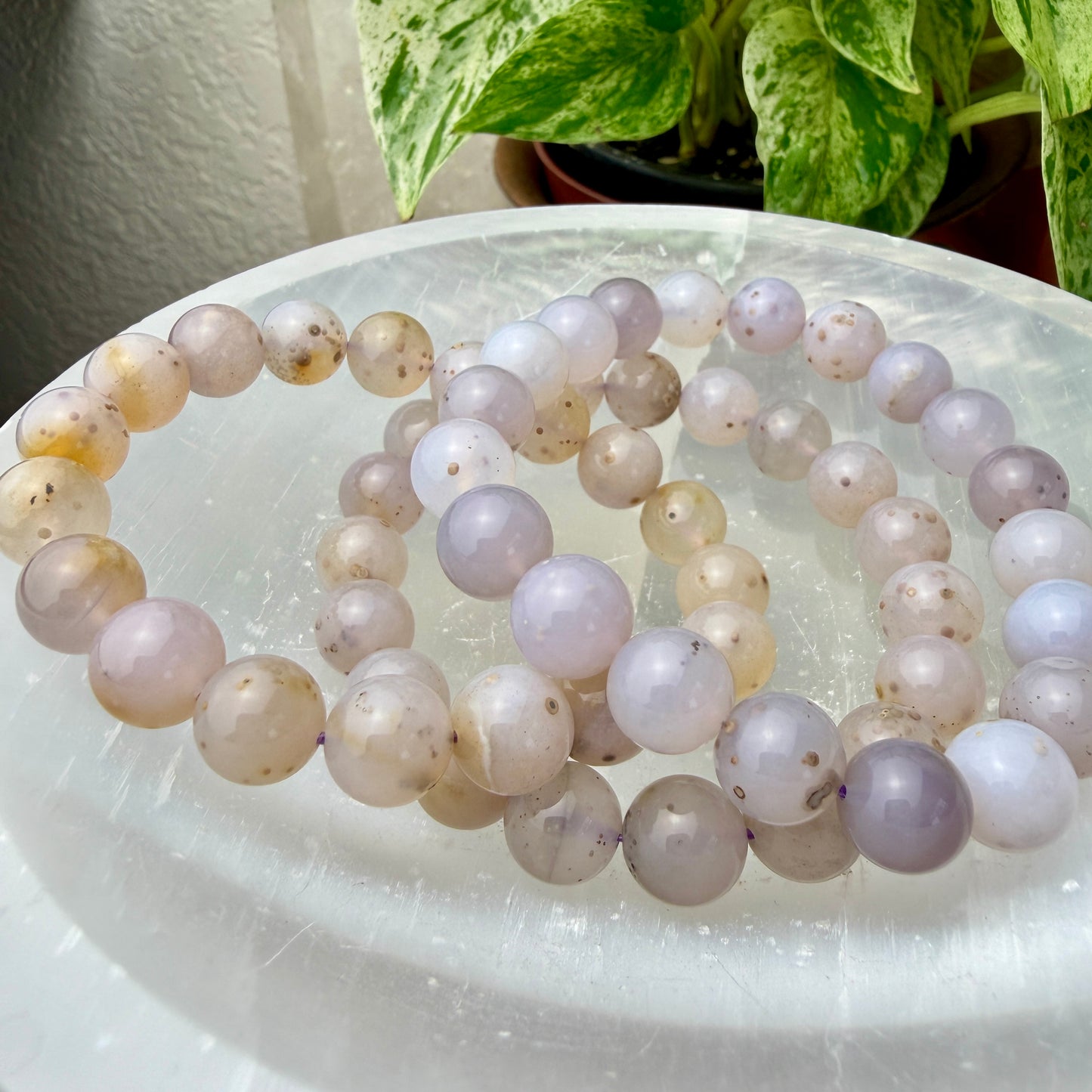9–16mm Crystal Bead Bracelets – Genuine Gemstones