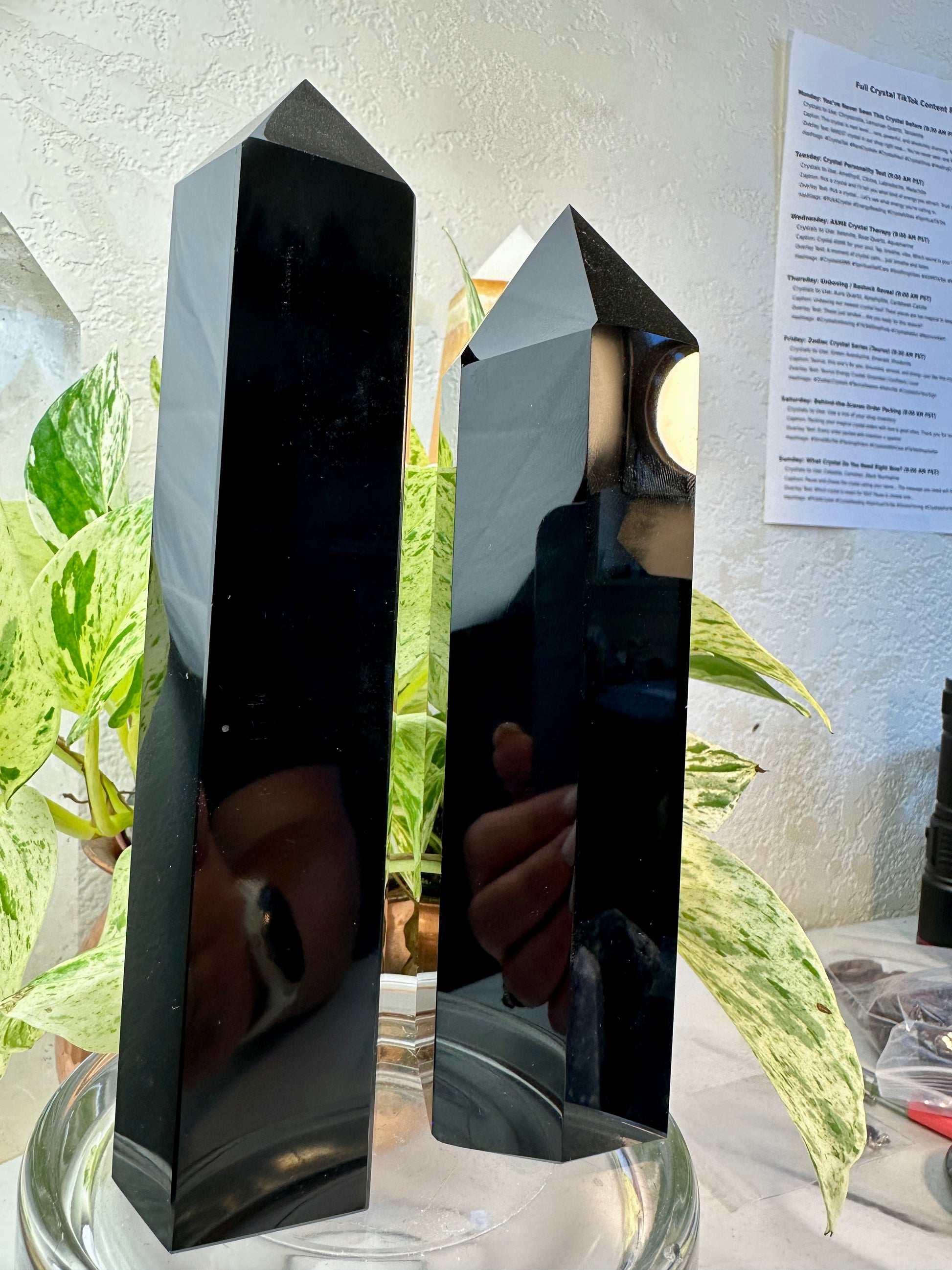 Large Black Obsidian Towers — 1 lb
Protection | Truth | Energetic Clearing - Katie's Mystic Crystals