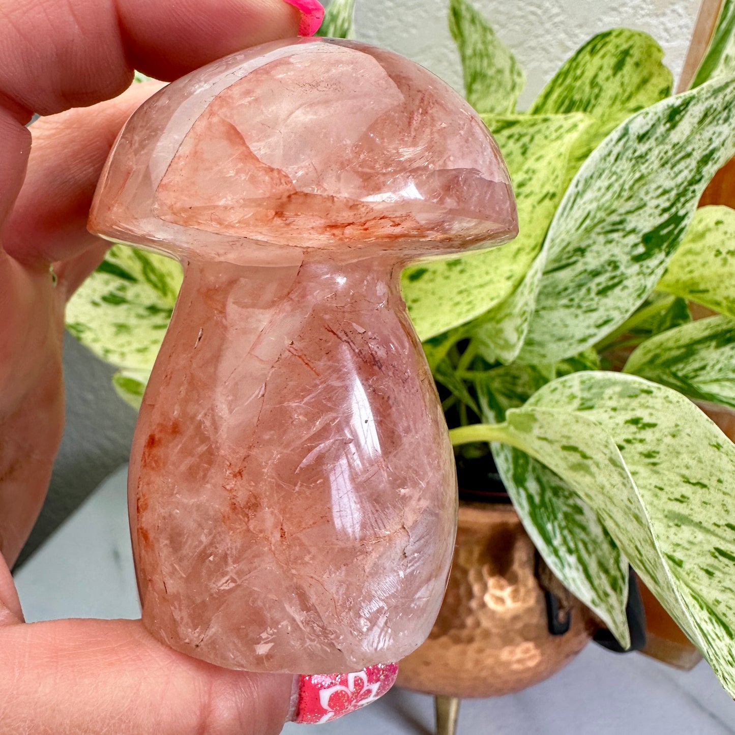 Fire Quartz Mushrooms - Katie's Mystic Crystals