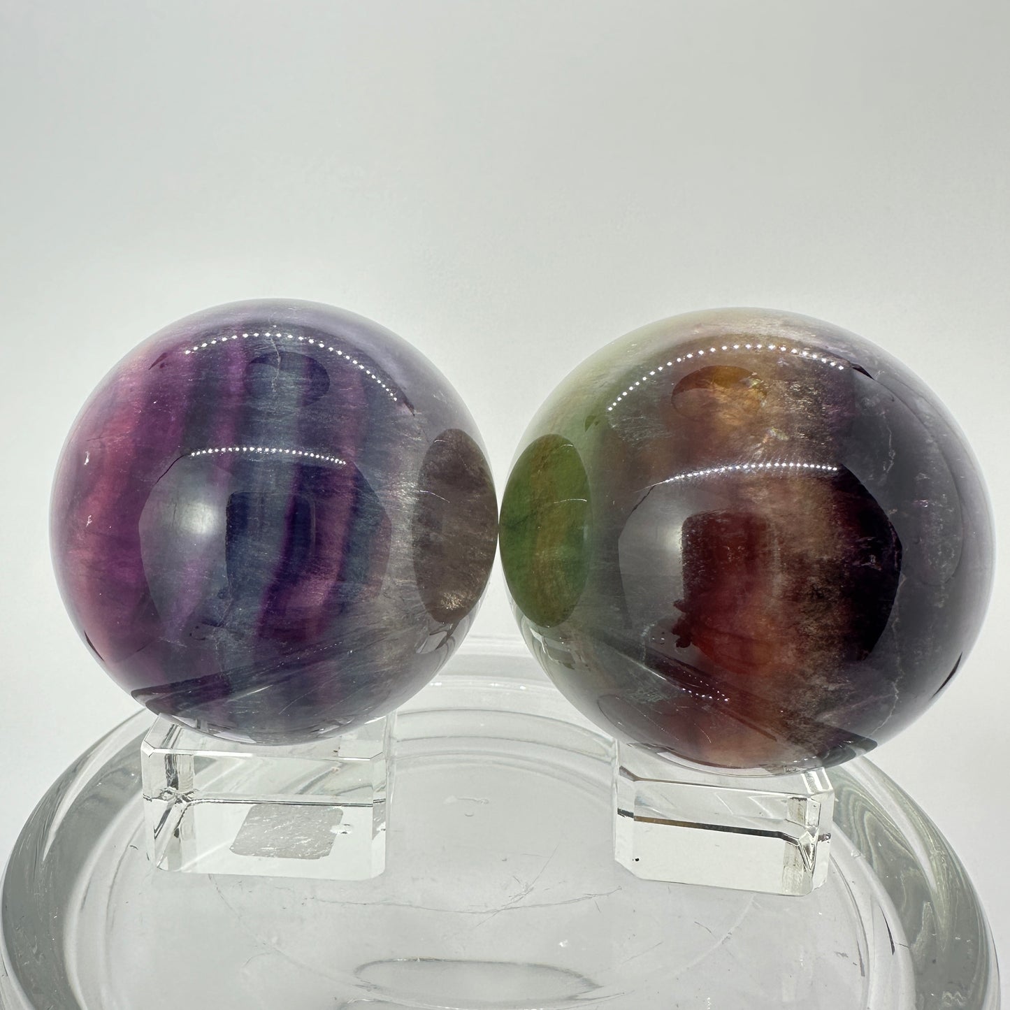 54mm Rainbow Fluorite Sphere - Katie's Mystic Crystals