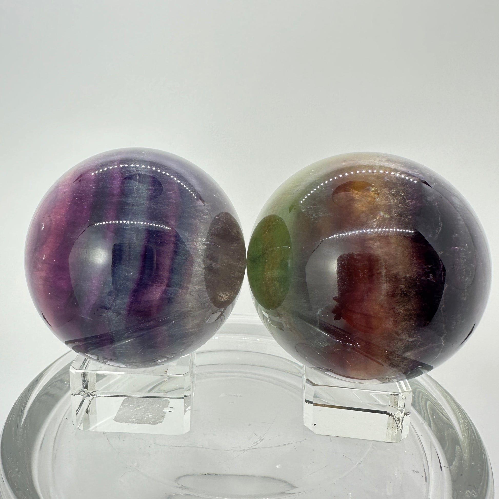 54mm Rainbow Fluorite Sphere - Katie's Mystic Crystals