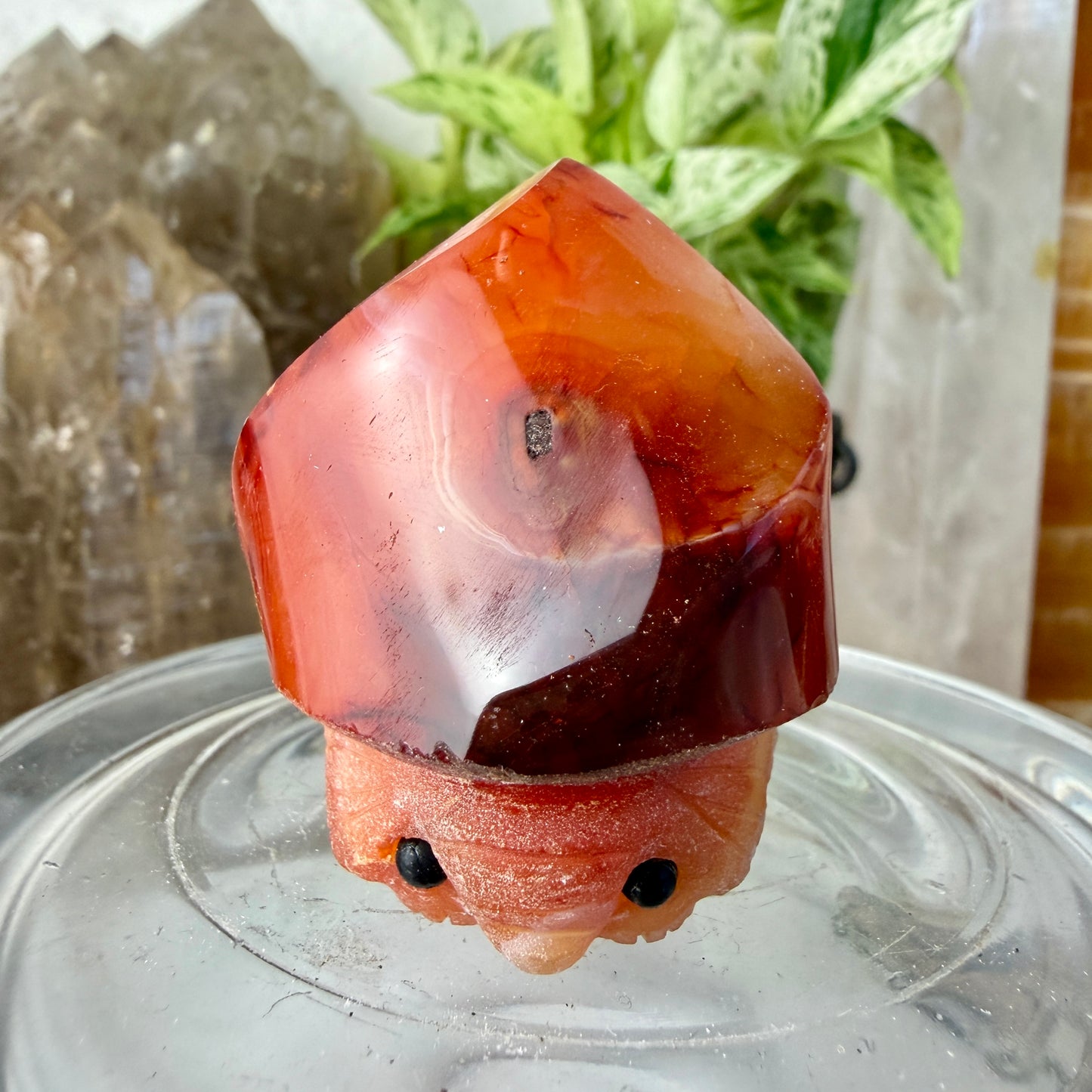 Intuitive Pick Carnelian Elephant Flame