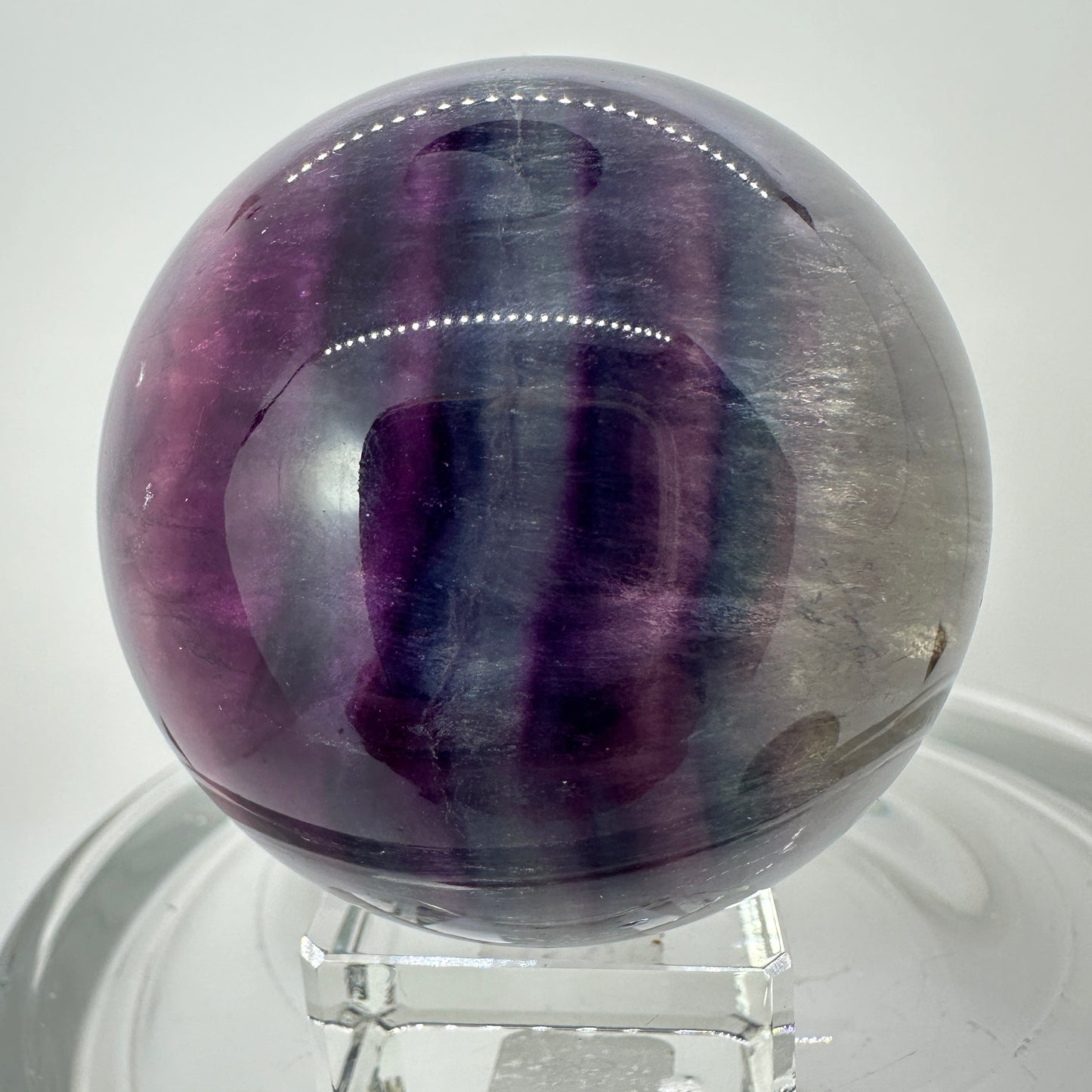 54mm Rainbow Fluorite Sphere - Katie's Mystic Crystals