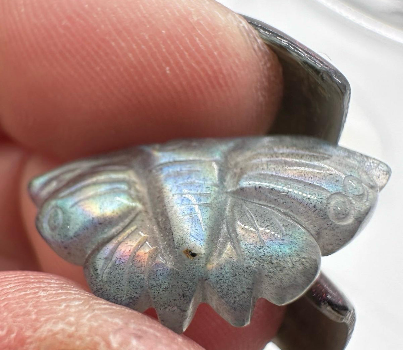 Micro Mini Labradorite Butterfly - .7-.9 inch