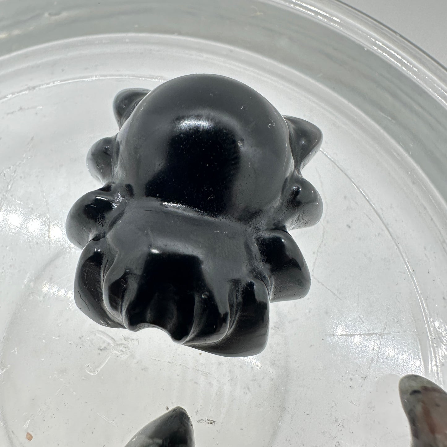 Crystal Spider - Clear Quartz Black Obsidian and more