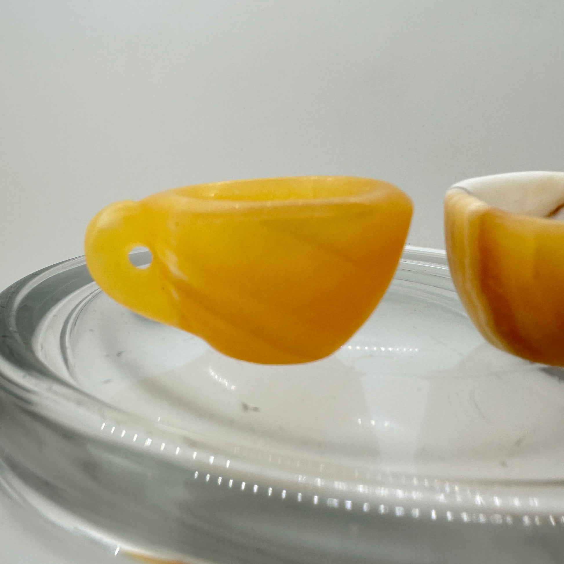 Yellow Calcite Mini Tea Cups - Katie's Mystic Crystals