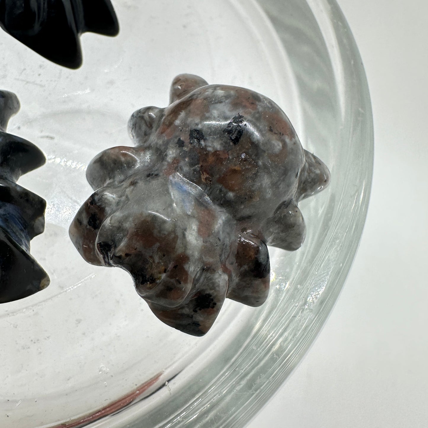 Crystal Spider - Clear Quartz Black Obsidian and more