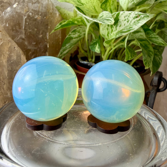 Opalite Sphere | 39-40mm | Ethereal Glow & Communication Crystal | Man-Made