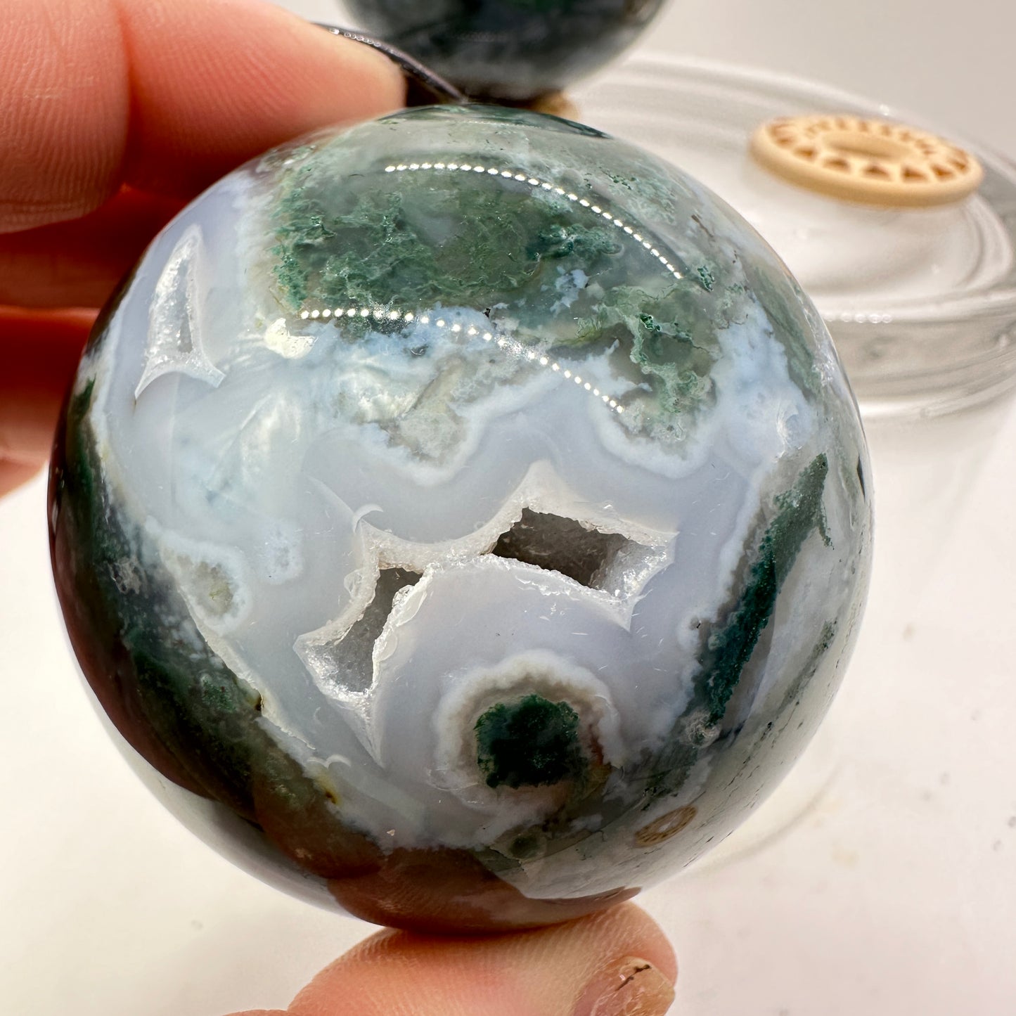 Moss Agate Spheres - Katie's Mystic Crystals