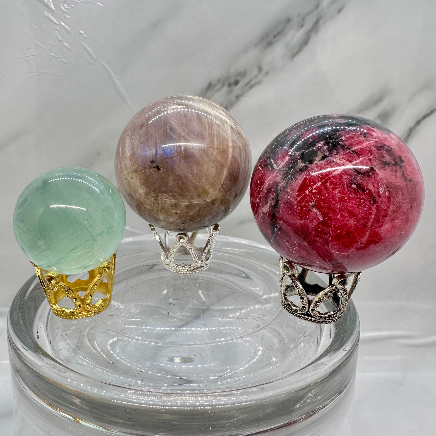 Crown Sphere Holder - Katie's Mystic Crystals