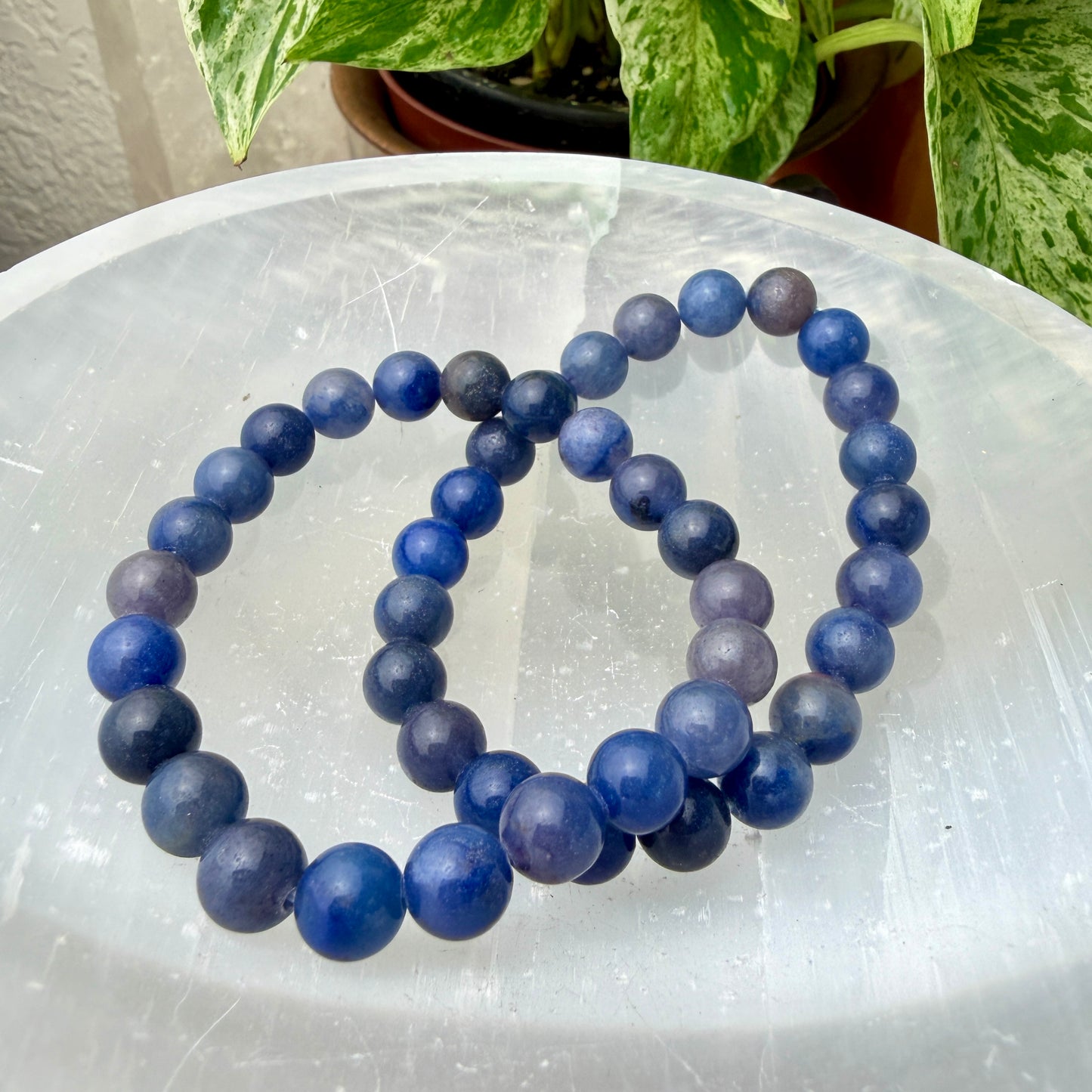 7–8mm Crystal Bead Bracelets – Genuine Gemstones