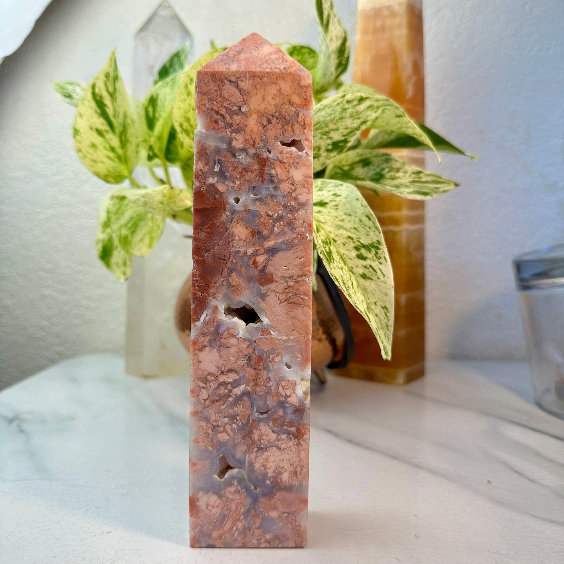 Large Pink Agate Towers — 8 to 8.5 inch
Emotional Strength | Grounding | Soothing Energy
✨ Imperfect & Intuitively Chosen ✨ - Katie's Mystic Crystals