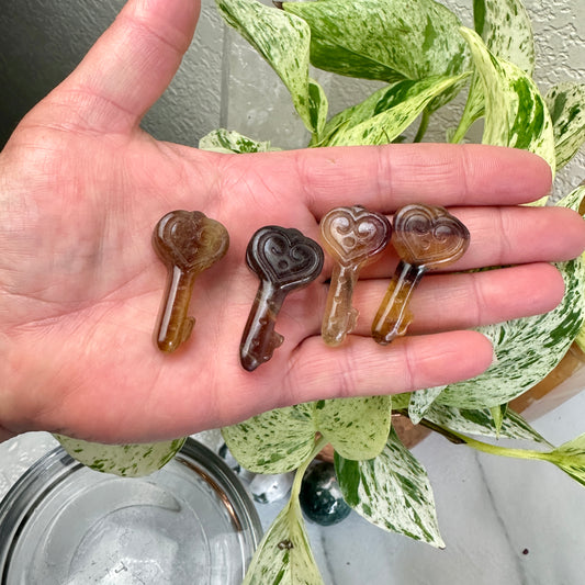 Fluorite Keys - Imperfect - 1.5 inch - Katie's Mystic Crystals