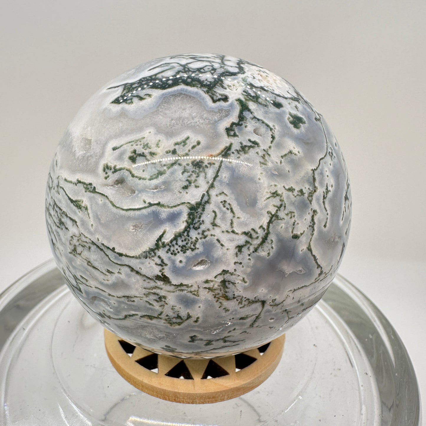 Moss Agate Spheres - Katie's Mystic Crystals