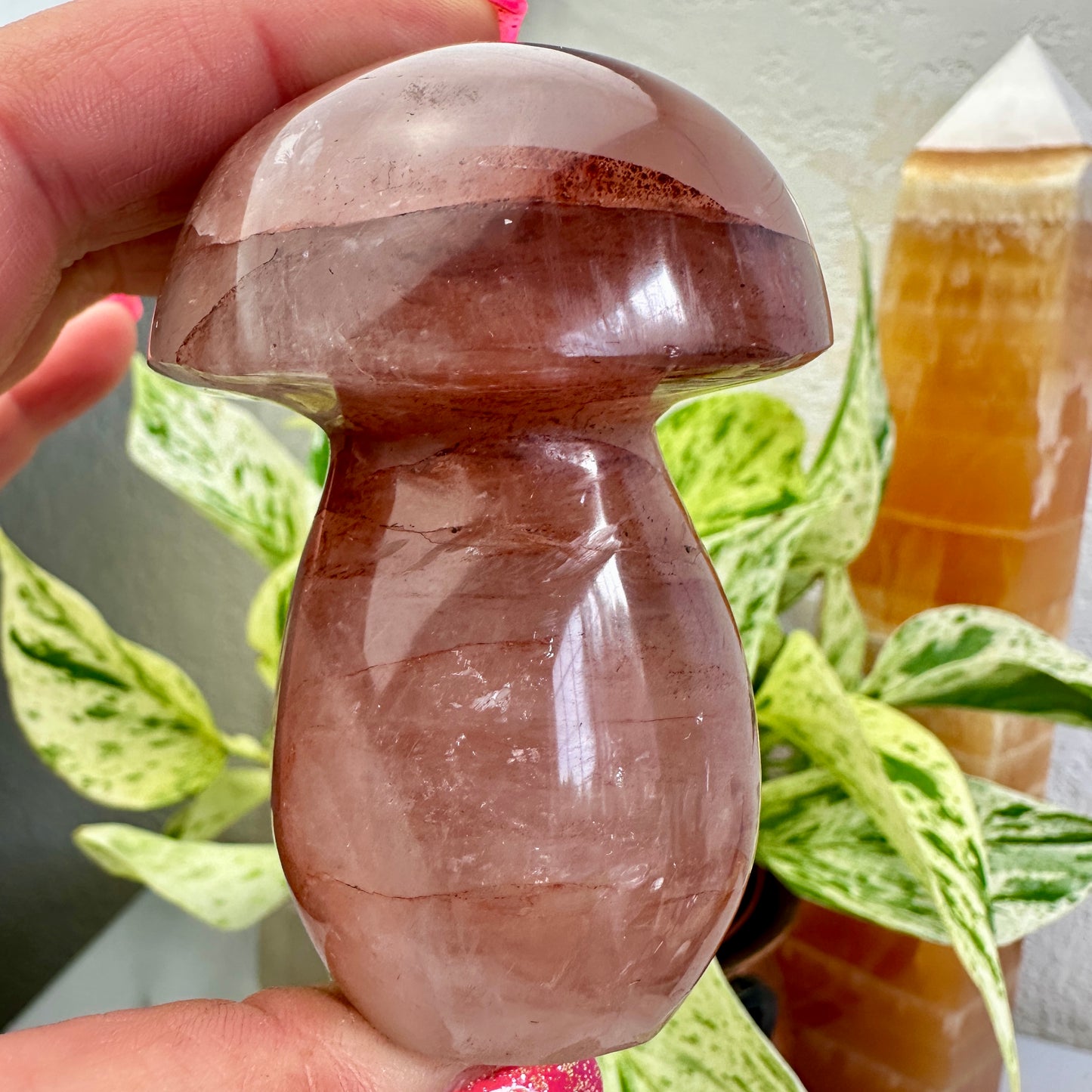 Fire Quartz Mushrooms - Katie's Mystic Crystals