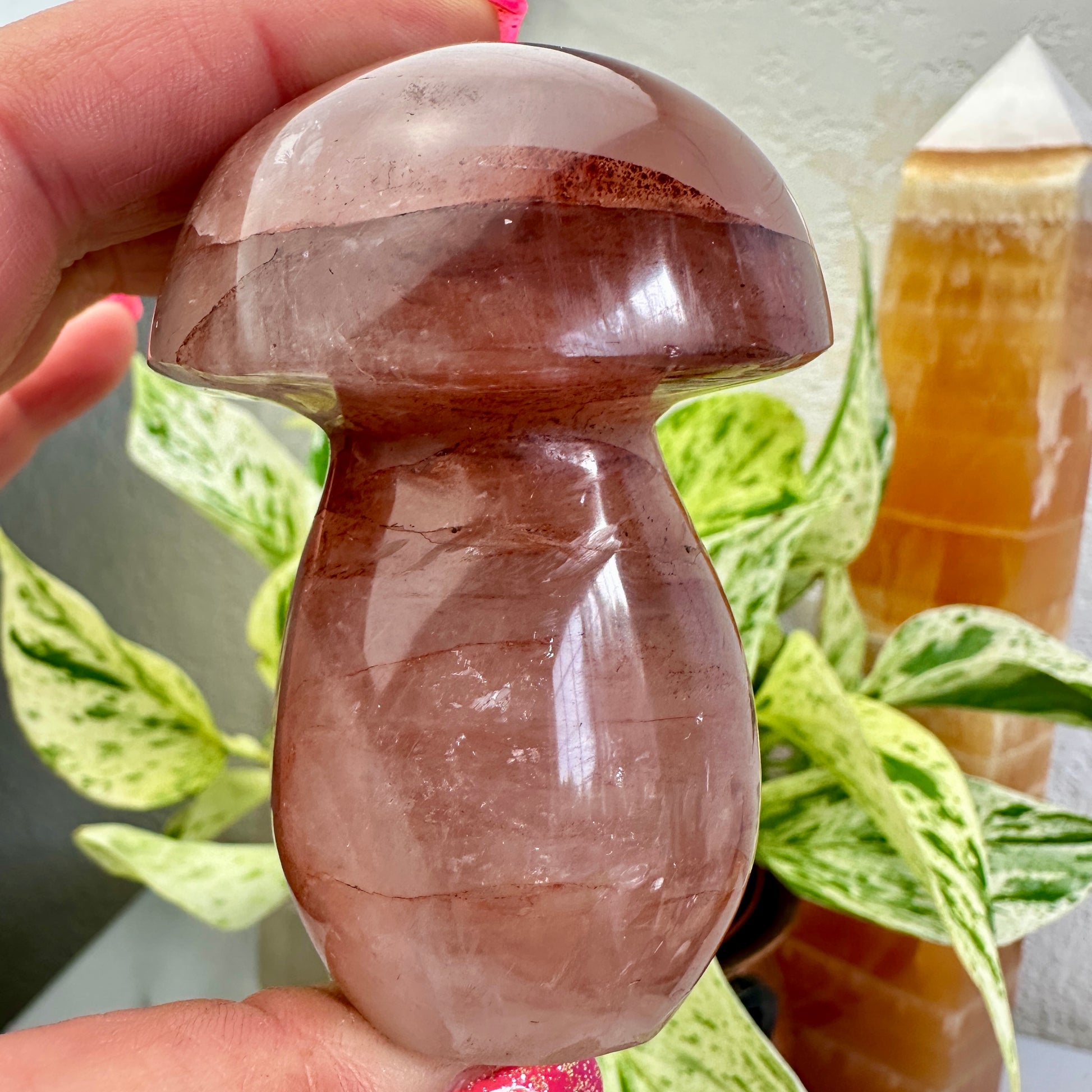 Fire Quartz Mushrooms - Katie's Mystic Crystals