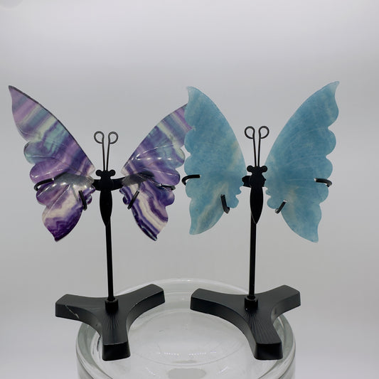 Fluorite Crystal Butterfly Wings - Katie's Mystic Crystals