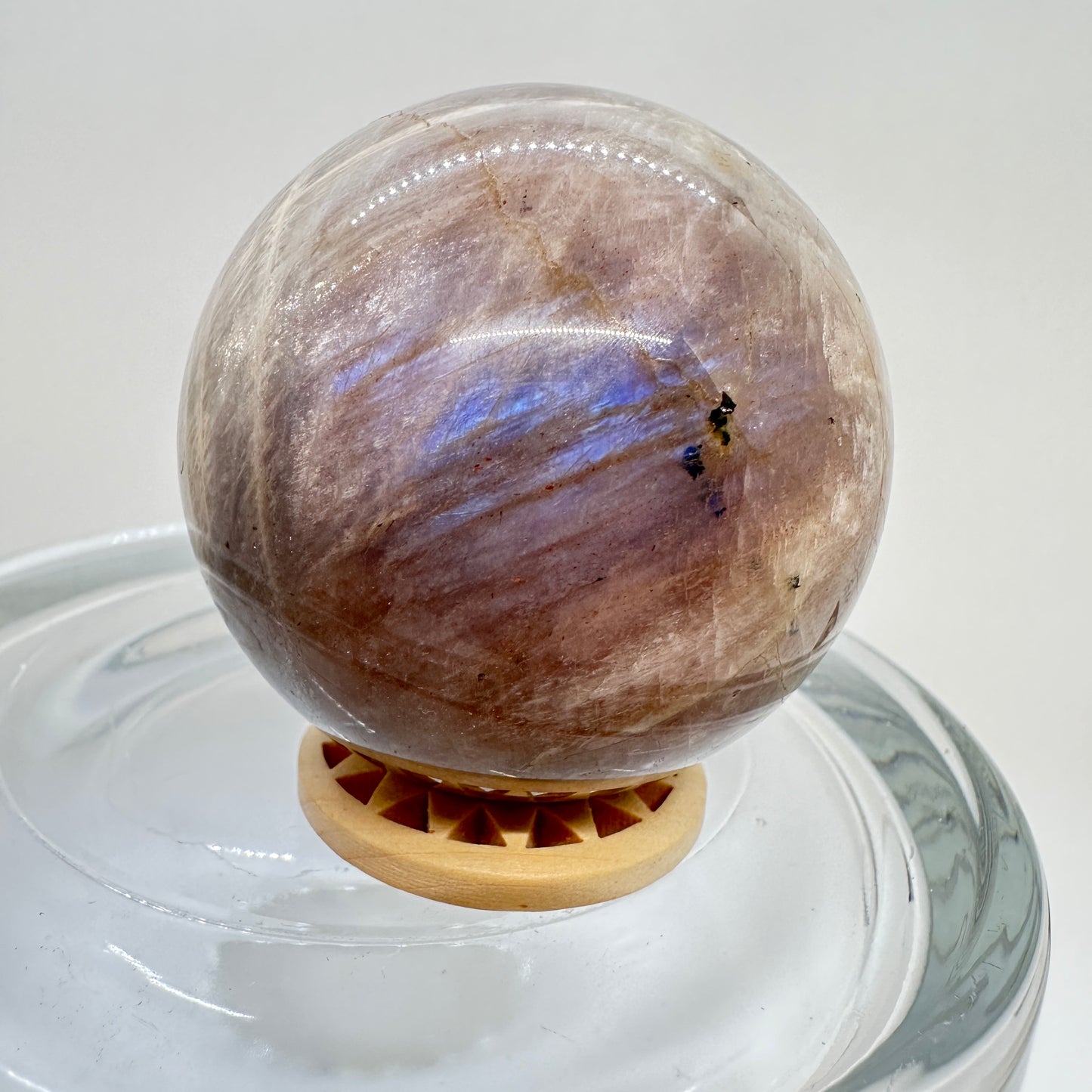 Moonstone with Sunstone Spheres - Katie's Mystic Crystals