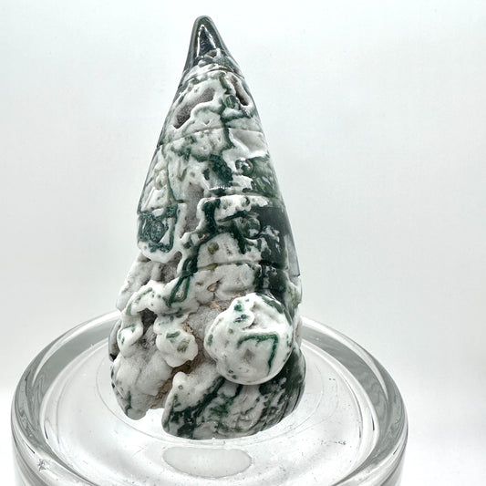 Large Crystal Gnomes - Moss Agate - Forest Jasper - Mookaite - Katie's Mystic Crystals