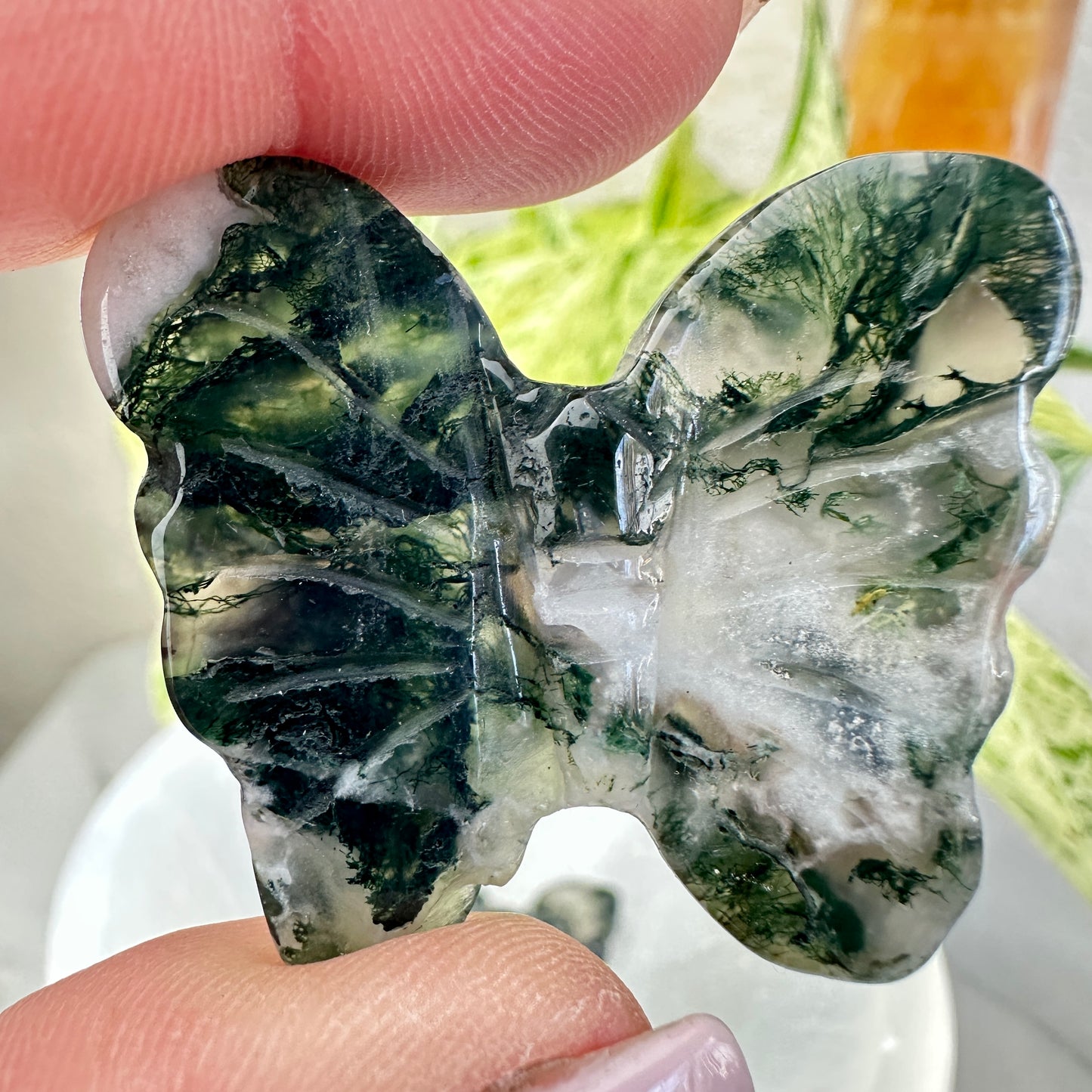 Moss Agate Butterflies — 1.3 inch
Growth | Nature Energy | Gentle Transformation