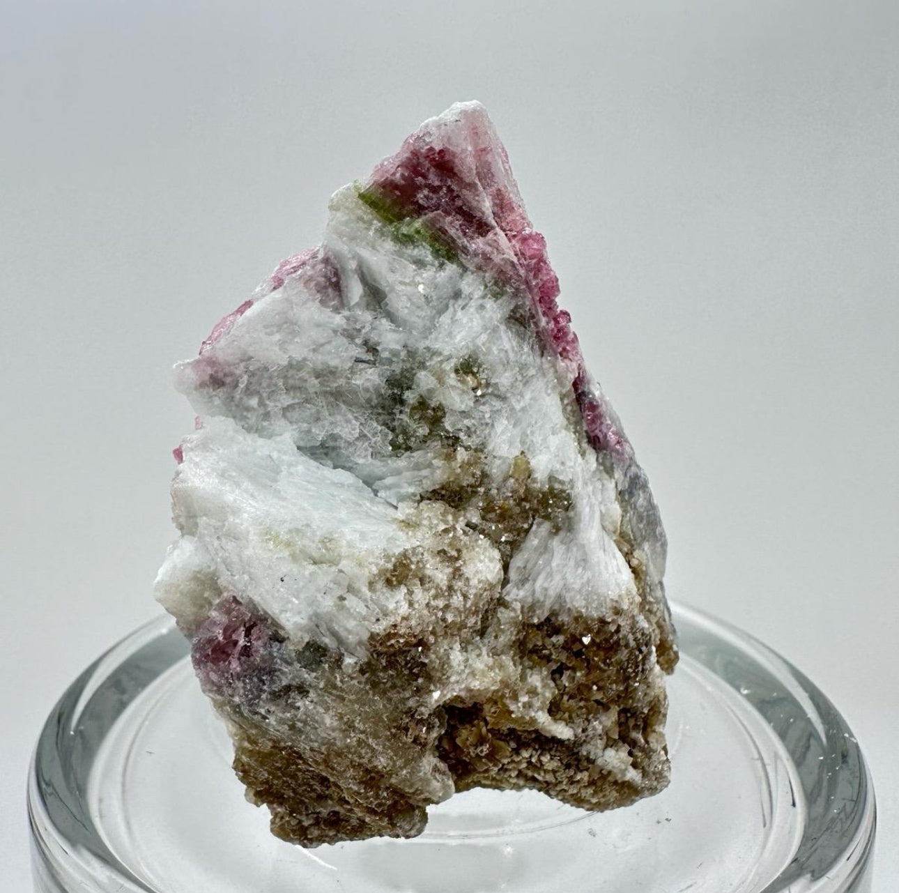 Rubelite with Aquamarine and Gold Mica