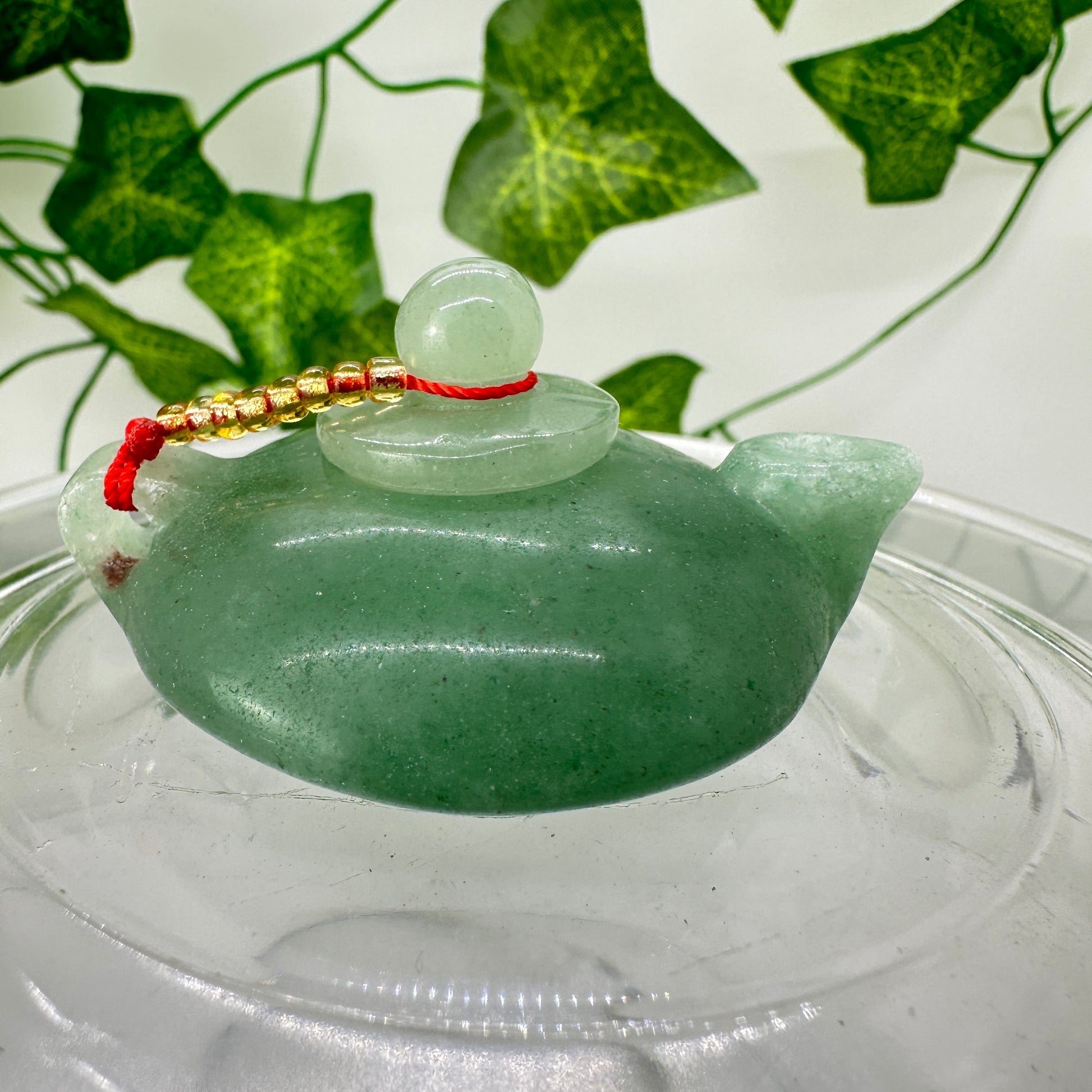Green Aventurine Mini Tea Pot - Katie's Mystic Crystals