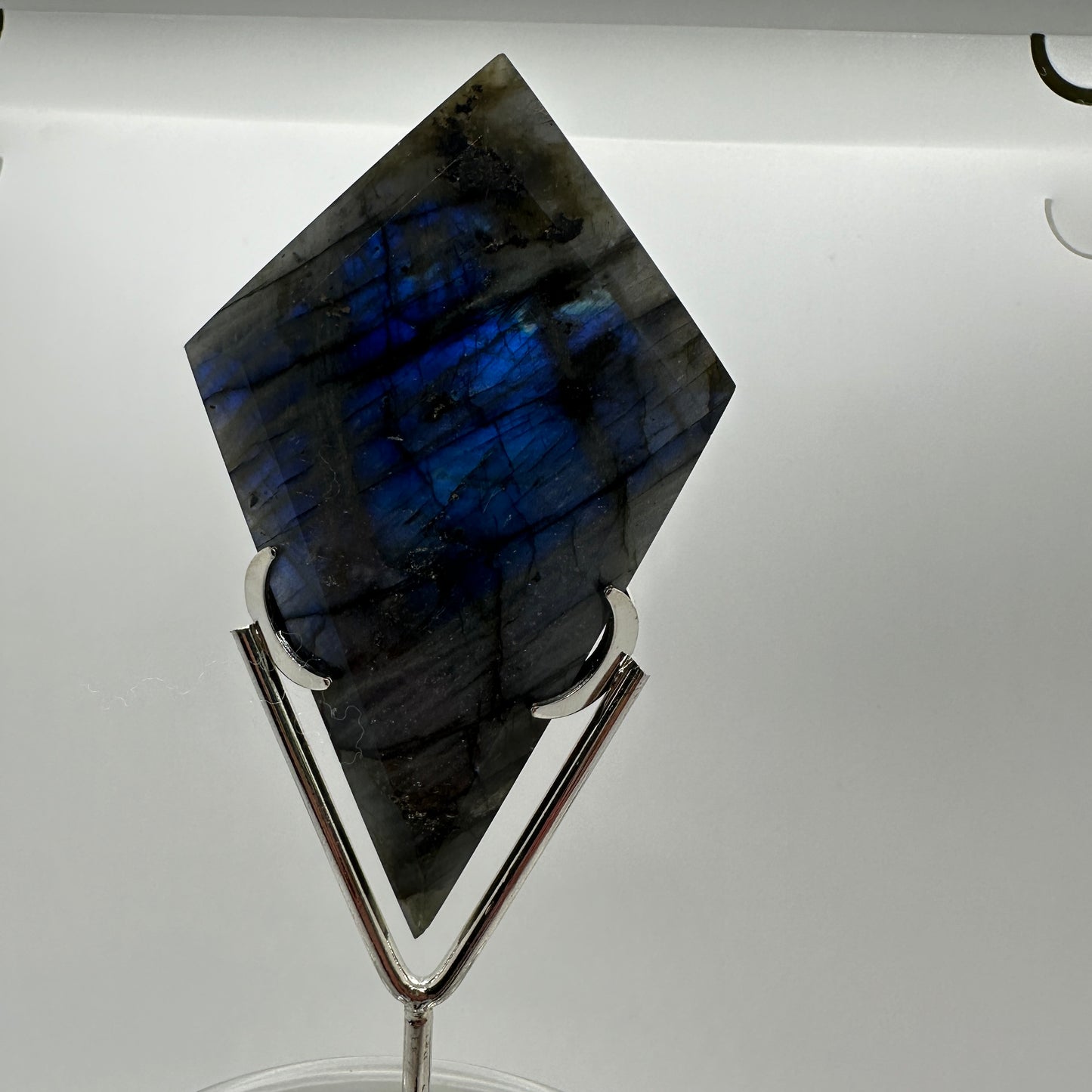 Labradorite Rhombus with Stand