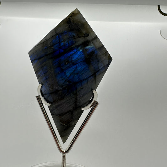 Labradorite Rhombus with Stand