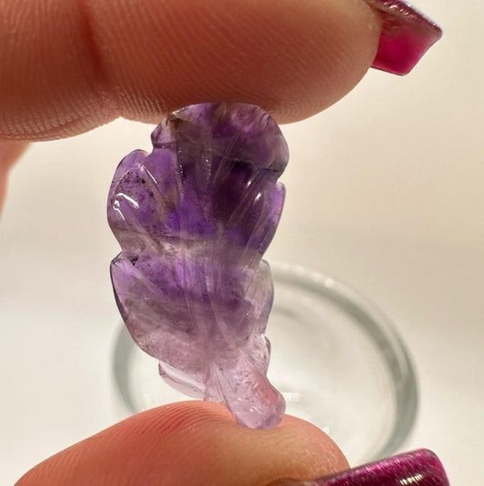 Mini Amethyst Feather