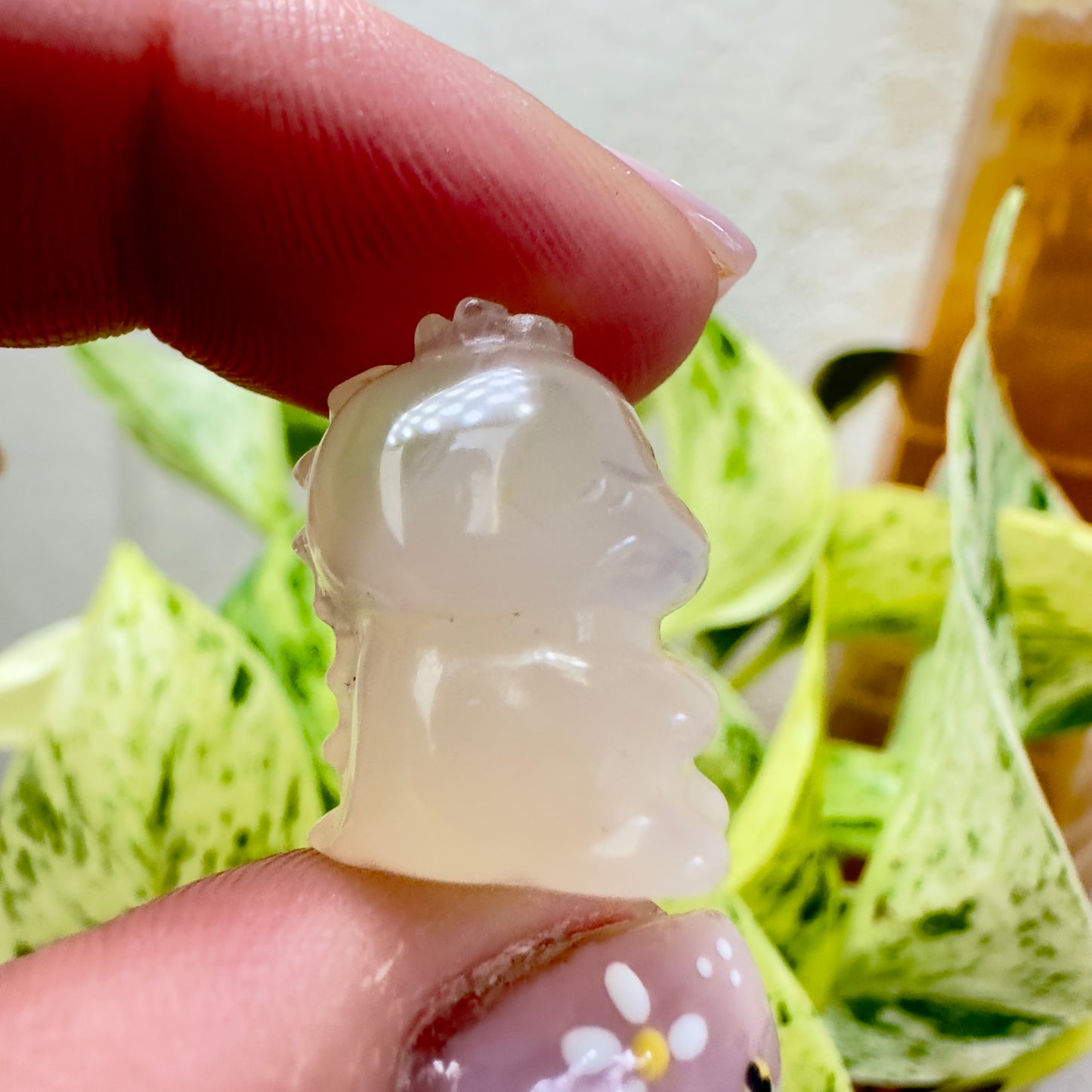 Mini Flower Agate Dino - 0.7 inch