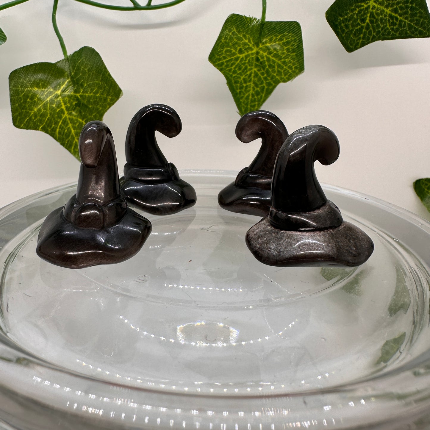 Mini Obsidian Witch Hats - Katie's Mystic Crystals