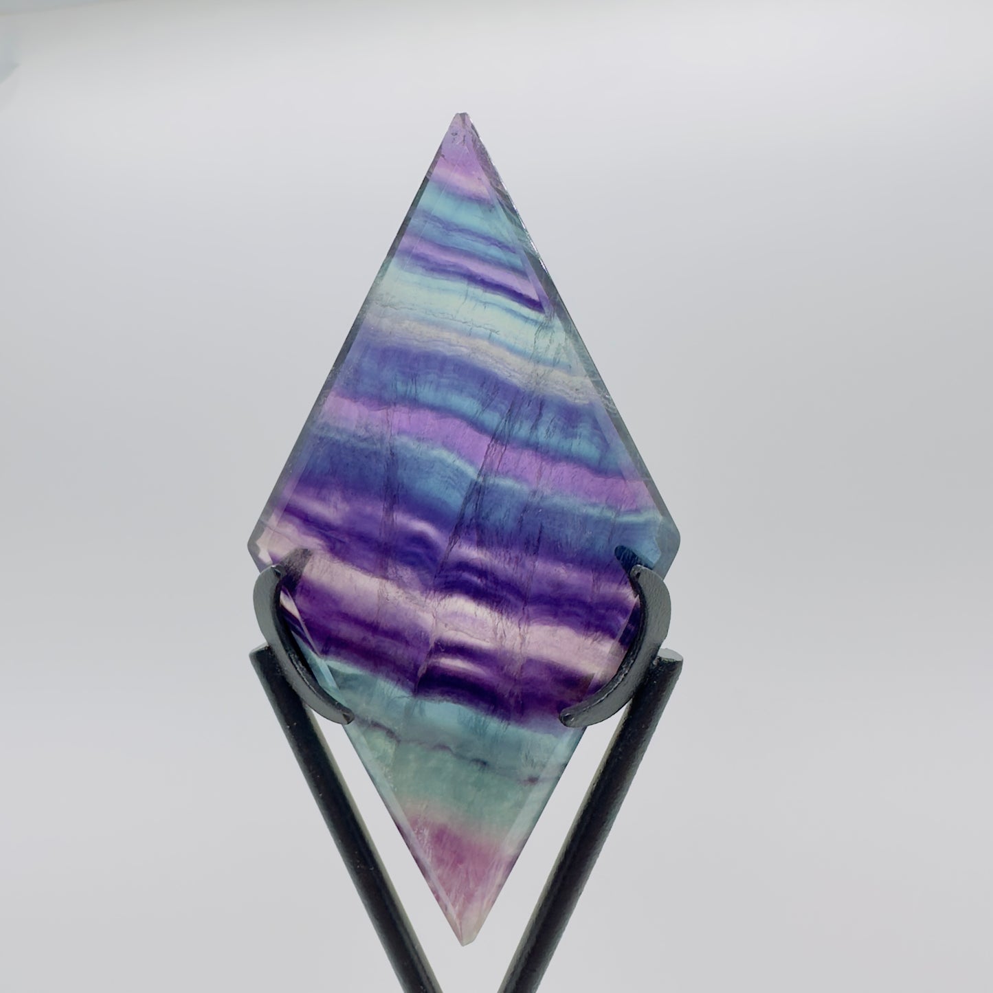 Fluorite Rhombus with Stand 3.8in