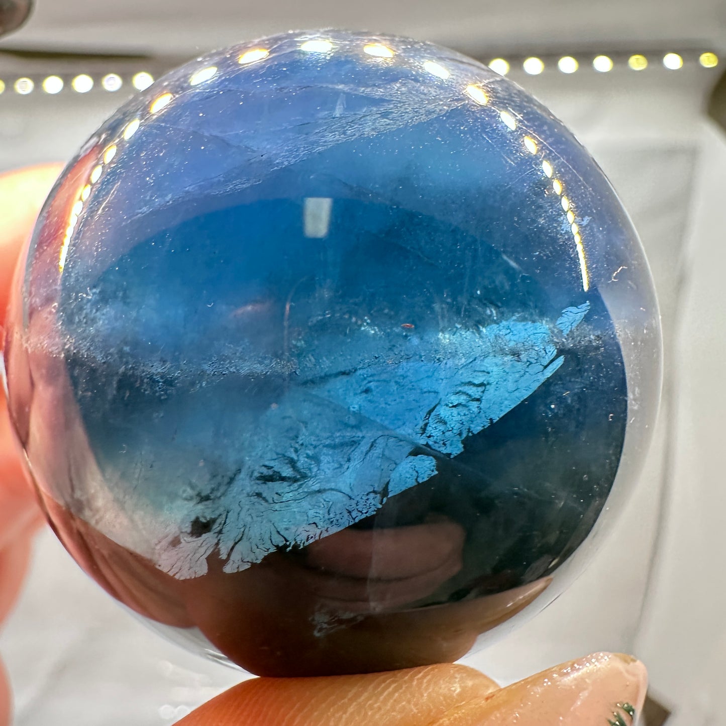 Blue Fluorite Sphere - Katie's Mystic Crystals