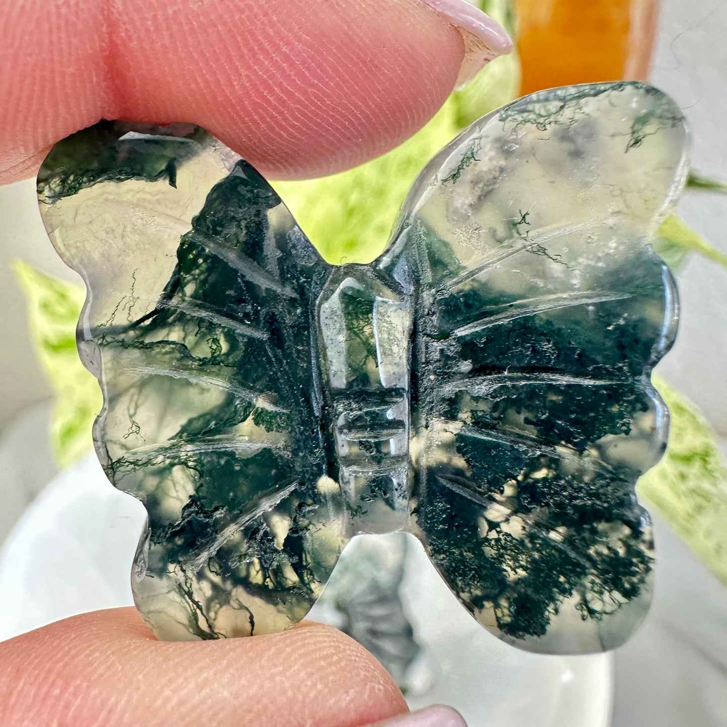 Moss Agate Butterflies — 1.3 inch
Growth | Nature Energy | Gentle Transformation