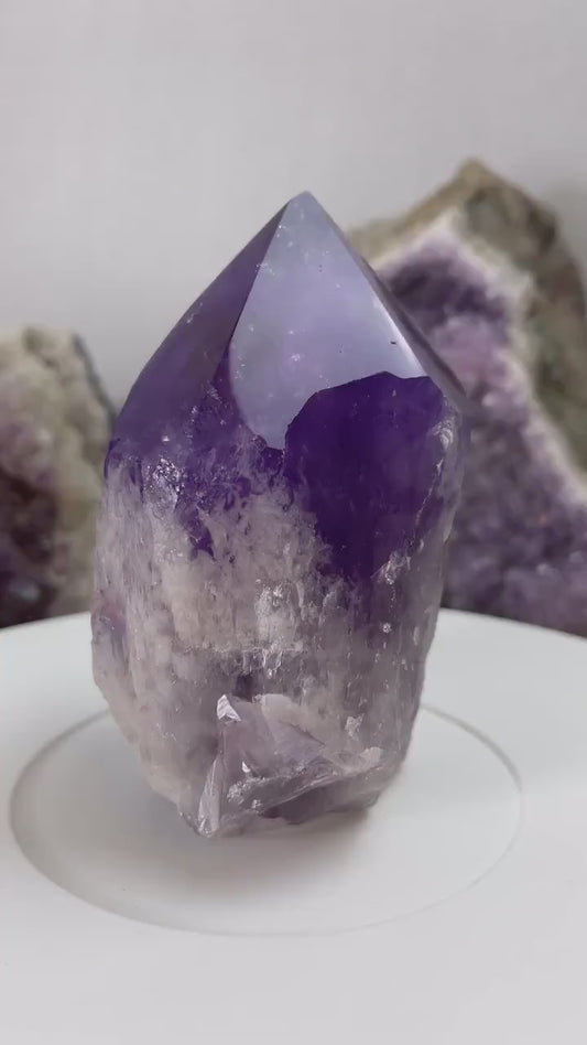 Large High-Quality Amethyst (A) Grape Jelly Amethyst, Amethyst Point, Amethyst Tooth, Amethyst Root, Large Amethyst, Statement Crystals,Gift