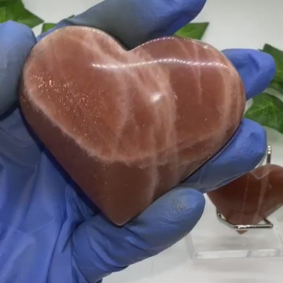 Sunstone Heart Carvings