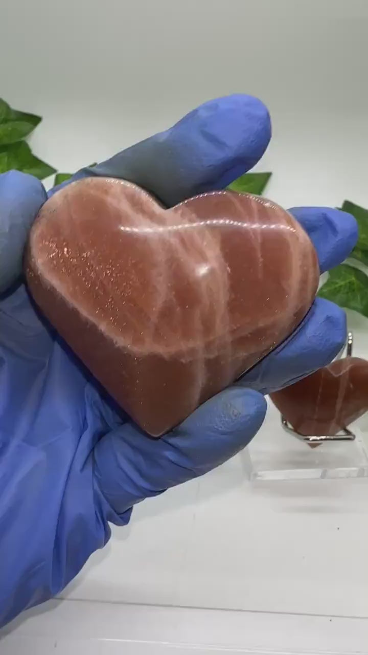 Sunstone Heart Carvings