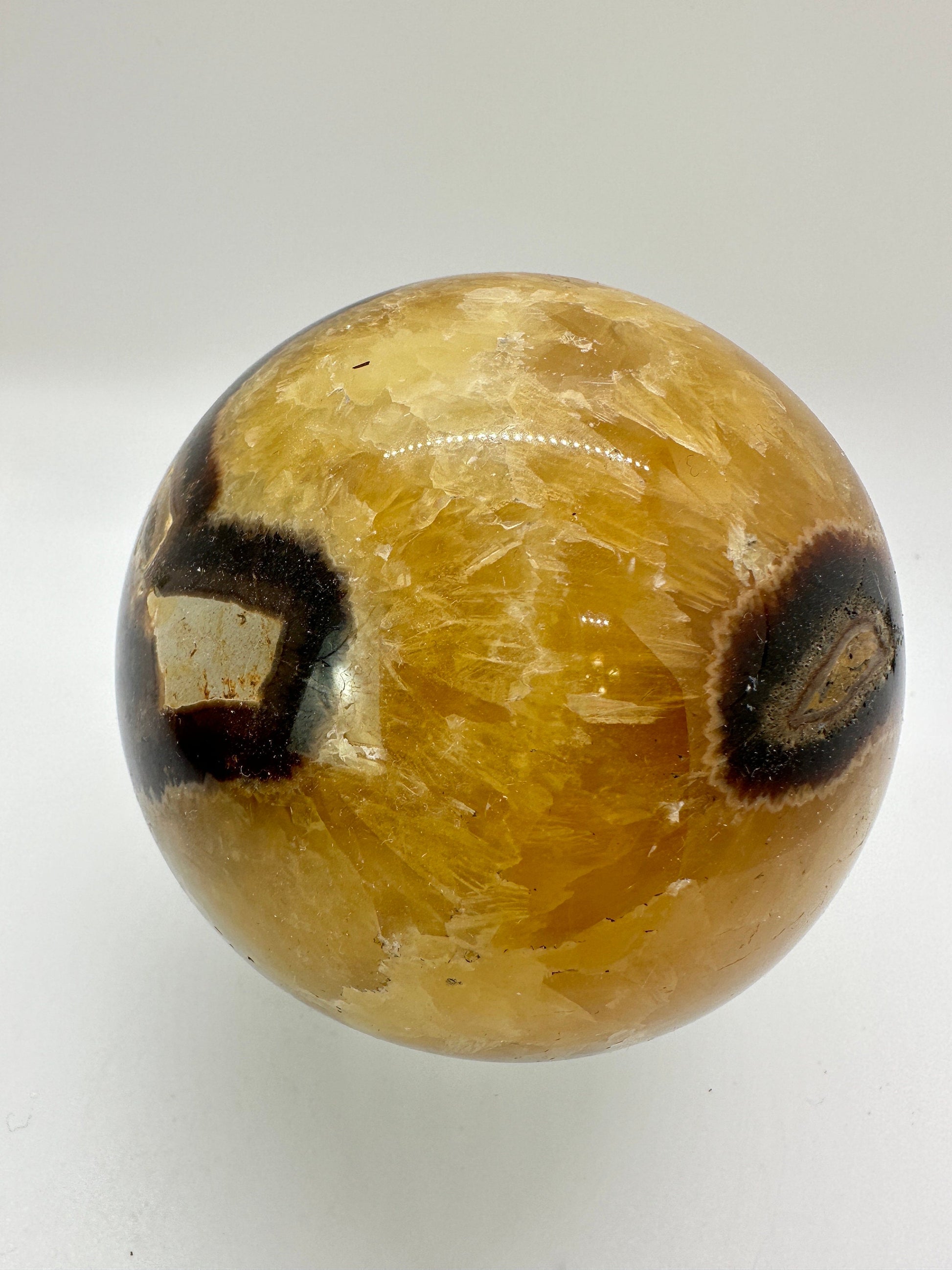 Large Septarian Sphere 82mm (B) septarian, septarian sphere, dragon stone, uv crystals, uv reactive crystal, dragon egg, large septarian - Katie's Mystic Crystals