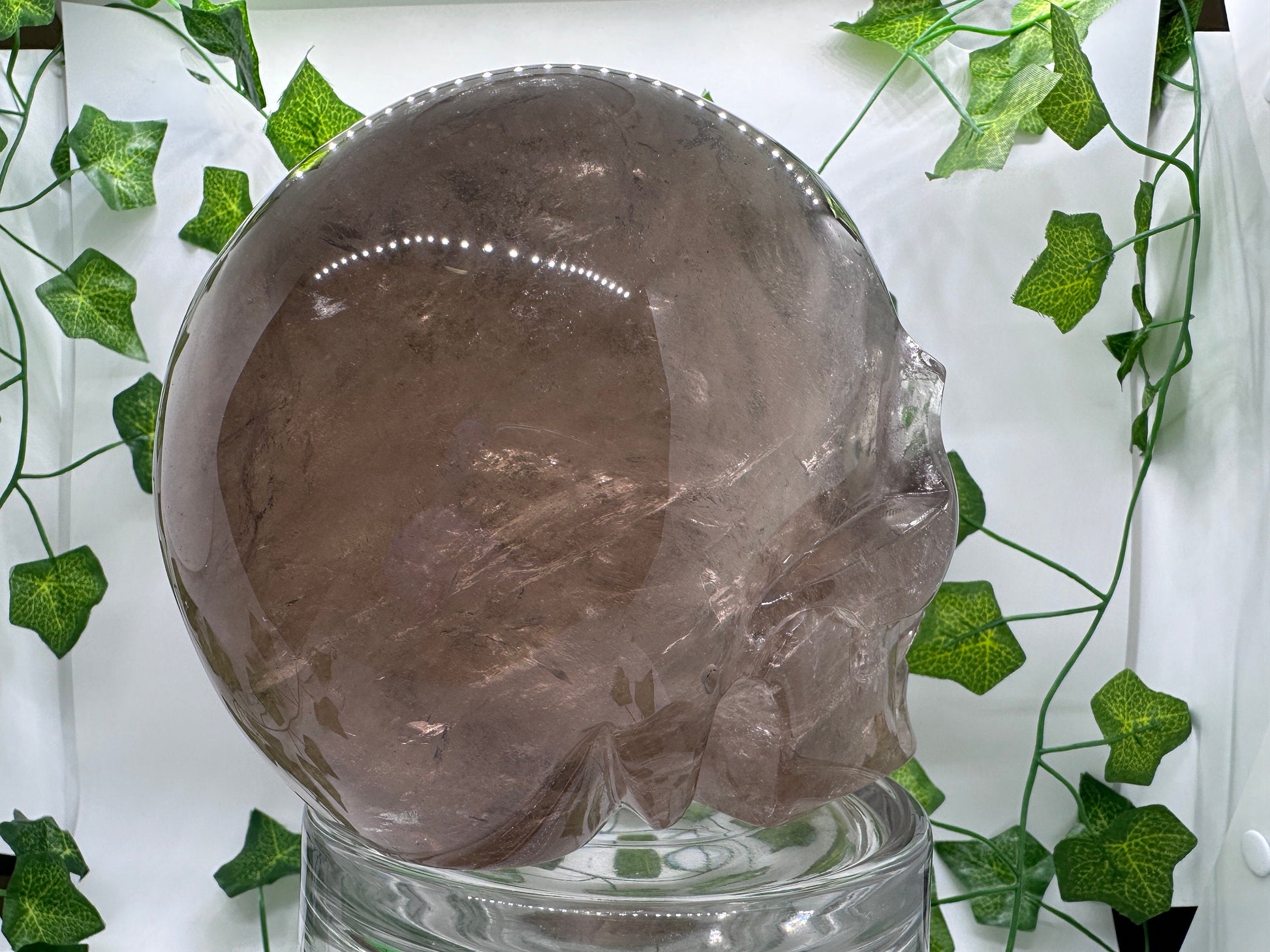 7lb High Quality Smoky Quartz Skull(A) Skull Decor, Natural Crystal Skull, Hand Carved Skull, Crystal Skull, Reiki Healing Statue collection