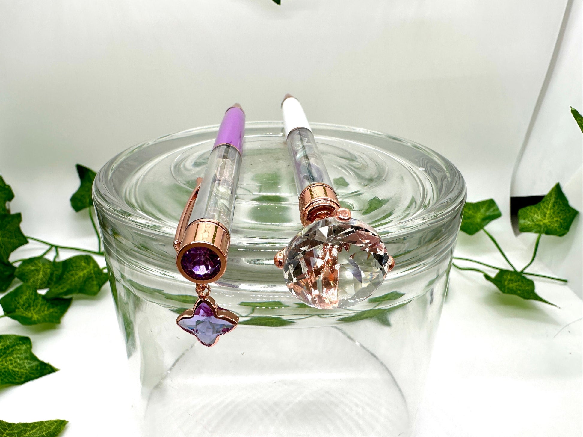 Crystal Pens, Manifestation Pens, Crystal Chip pens, Metaphysical Crystals, Journaling, Shadow Work, Oracle, Rainbow Fluorite, Crystal Gift