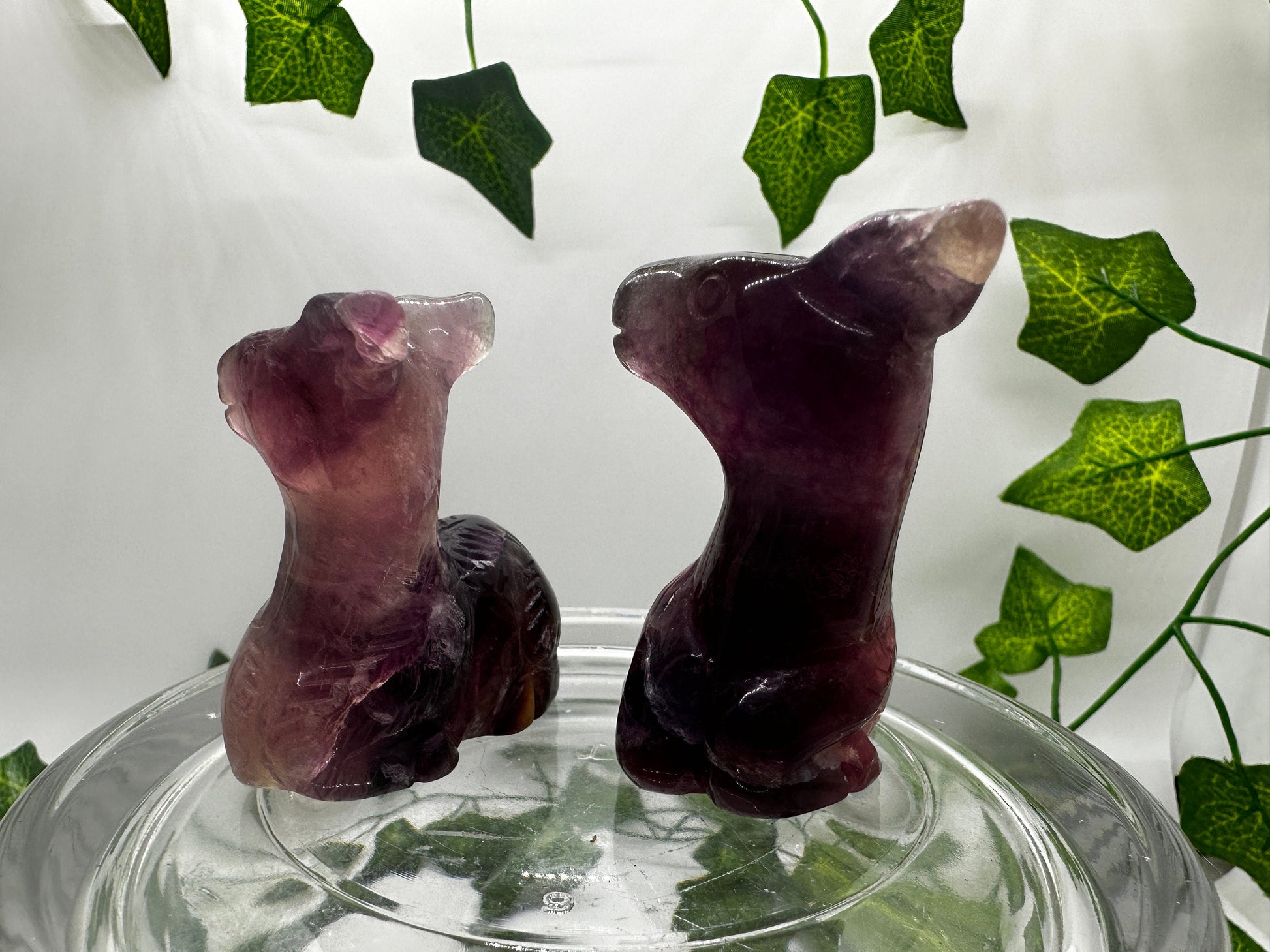 2in Rainbow Fluorite Deer Family, Crystal Carving, Crystal Animals, Deer Statue, Deer Figurine, Cottagecore, Collectables, Crystal Healing
