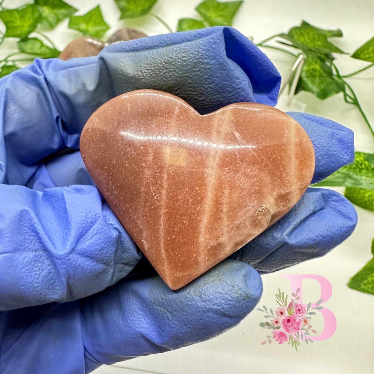 Sunstone Heart Carvings