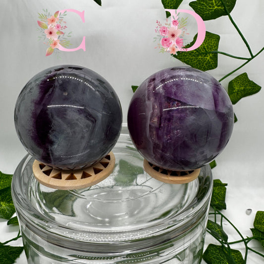 Blue and Purple Fluorite Sphere (C-D) You chose