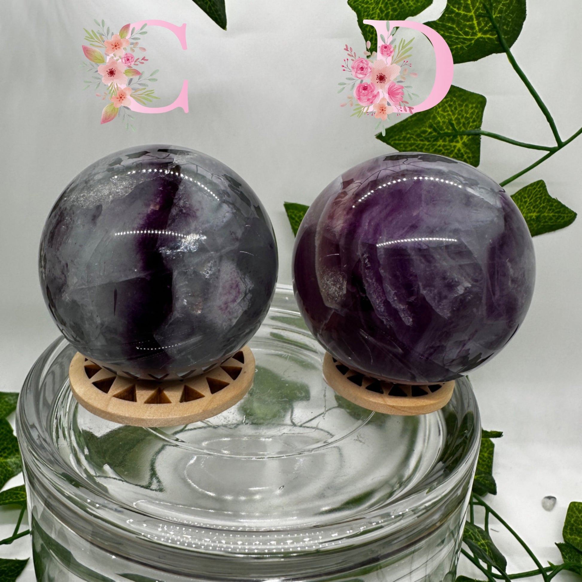 Blue and Purple Fluorite Sphere (C-D) You chose